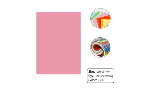 pink colored paper
